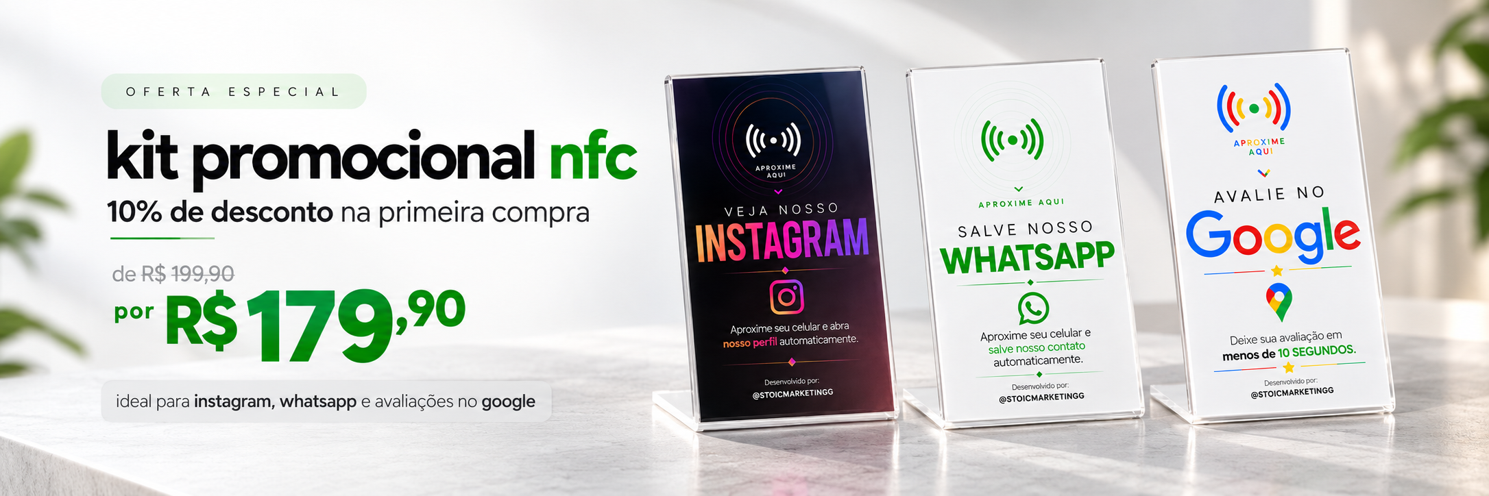 Kit promocional NFC com desconto especial